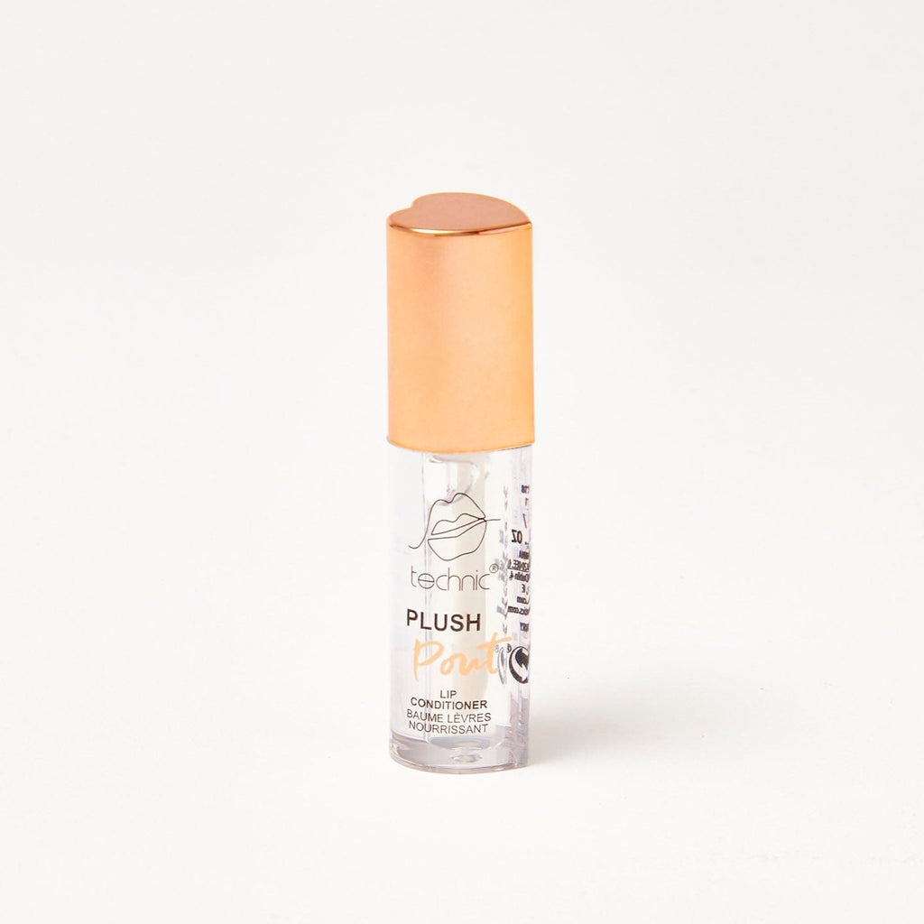 A plush pout lip conditioner on a white background.