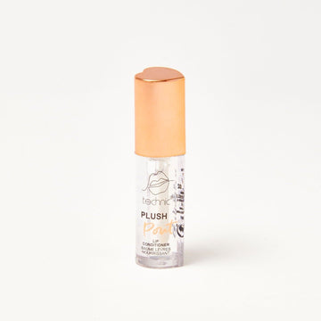 A plush pout lip conditioner on a white background.