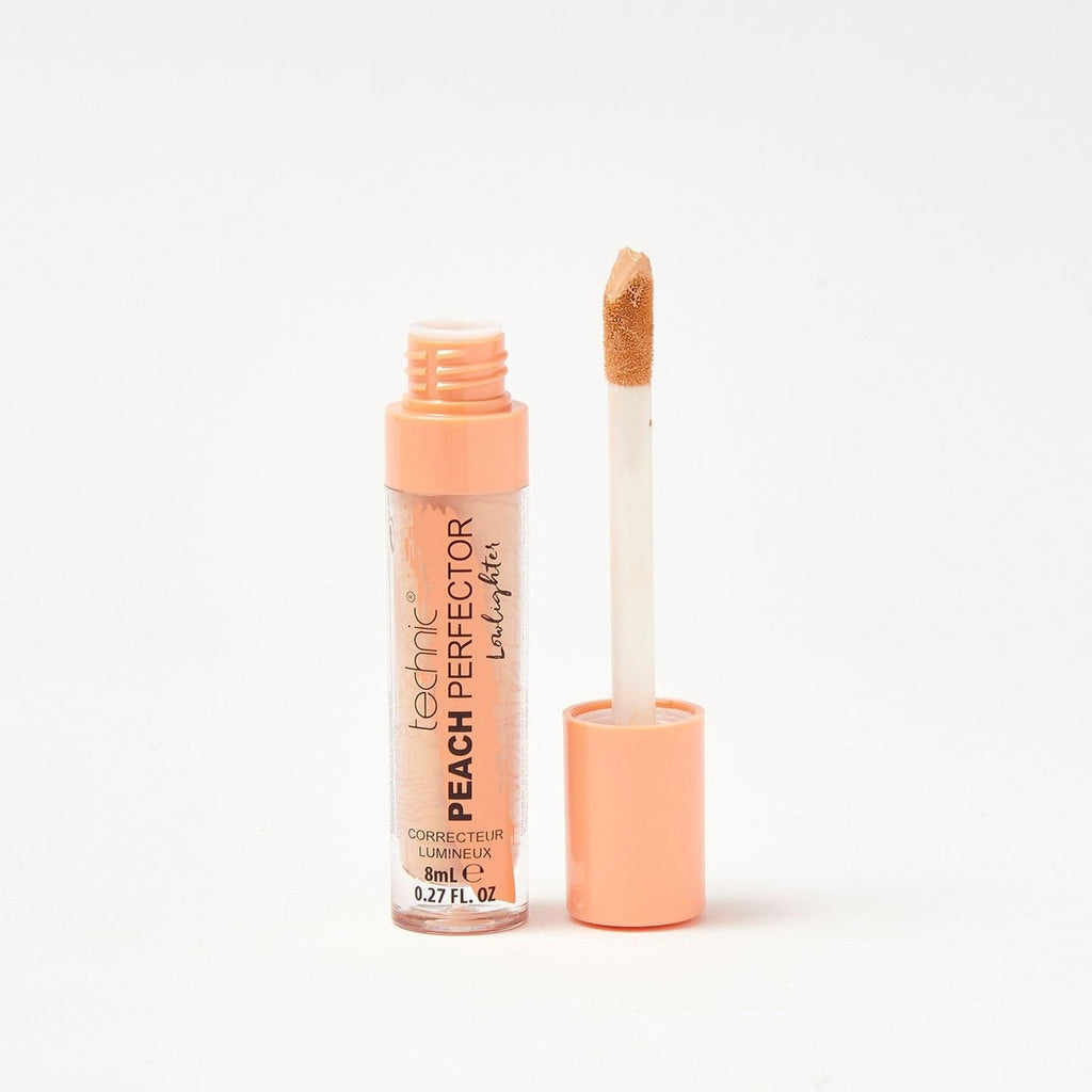 An opened peach perfector low-lighter on a white background.