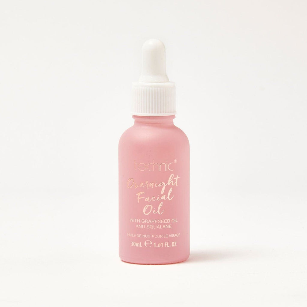 An overnight facial oil in front of a white background