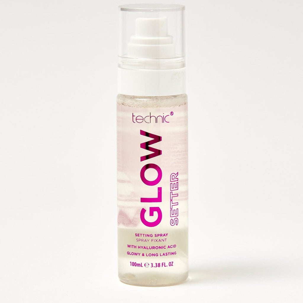 The glow setter setting spray in front of a white background.