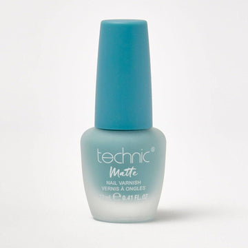 A bottle of matte nail varnish in the shade Dreamer on a white background