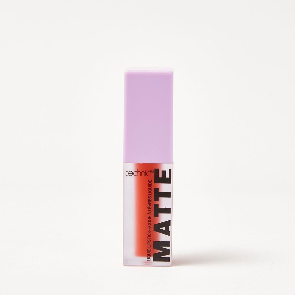 A matte liquid lipstick in the shade Pinch me on a white background.