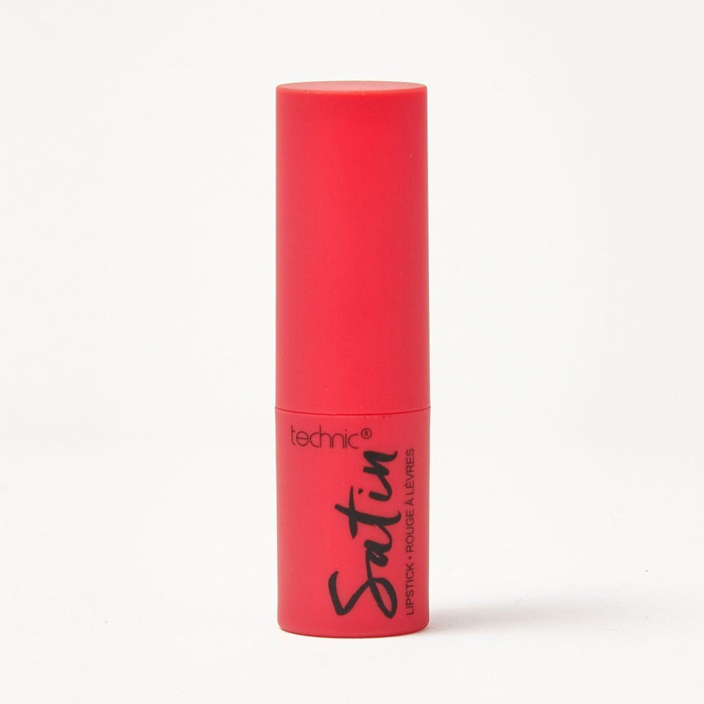 A satin lipstick in the shade Silk Chiffon on a white  background.