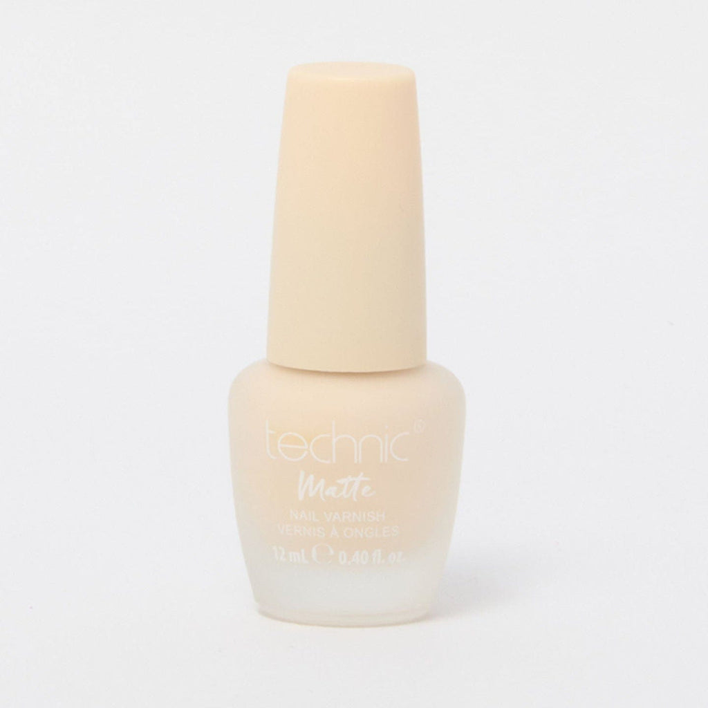 A bottle of matte nail varnish in the shade Perfect Pair on a white background