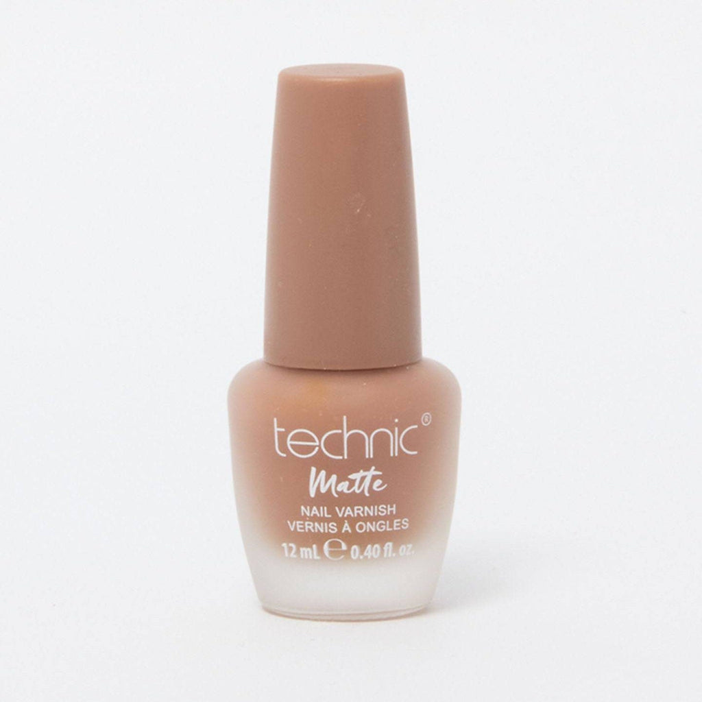 A bottle of matte nail varnish in the shade Ring On It on a white background
