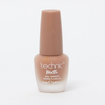 A bottle of matte nail varnish in the shade Ring On It on a white background