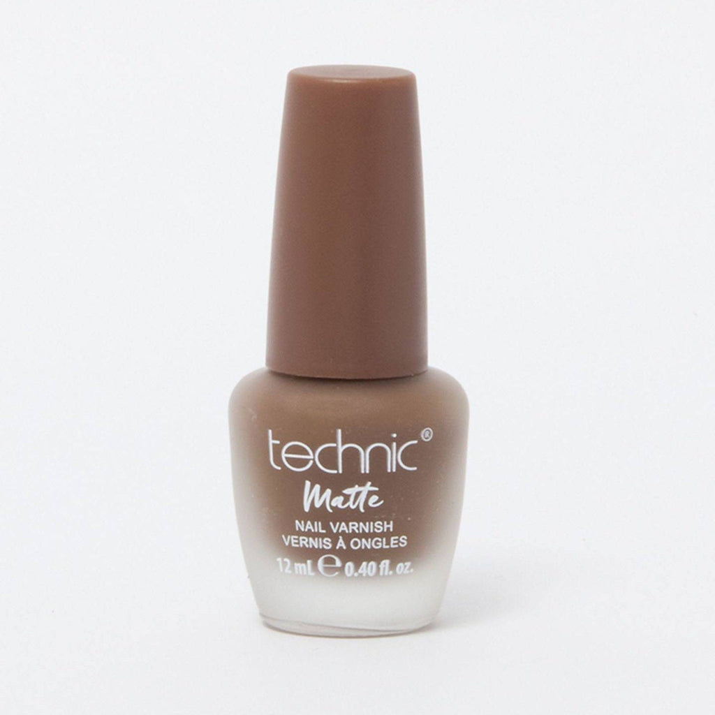 A bottle of matte nail varnish in the shade Just Say Yes on a white background