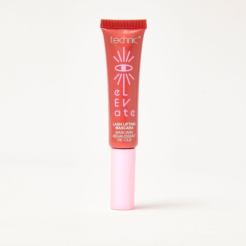 An elevate mascara stood up on a white background