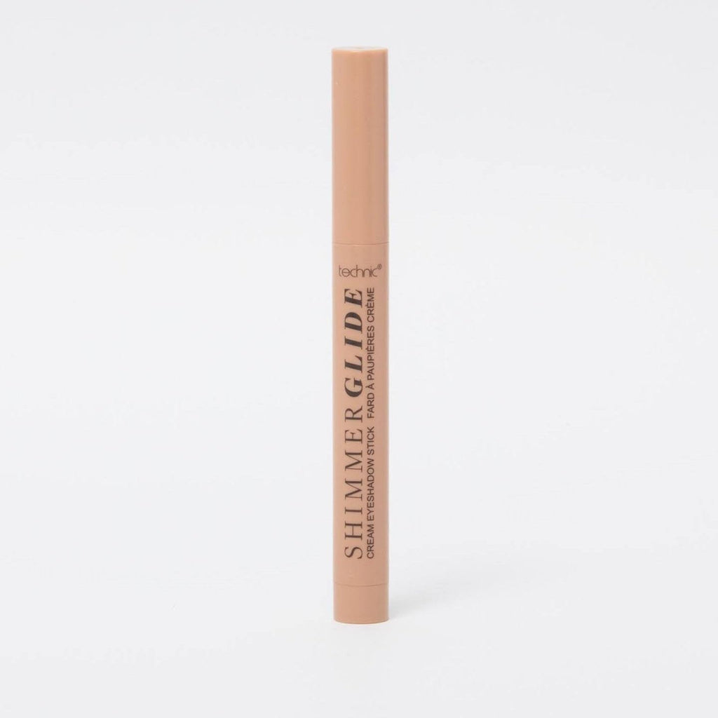A shimmer glide in the shade Champagne in front of a white background.
