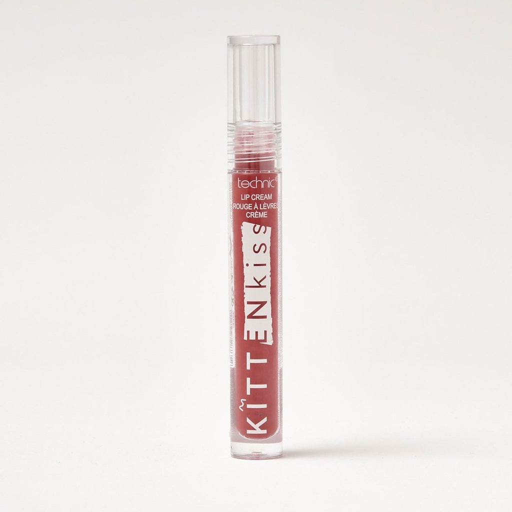 A kitten kiss lip cream in the shade Cheeky Felicia on a white background.