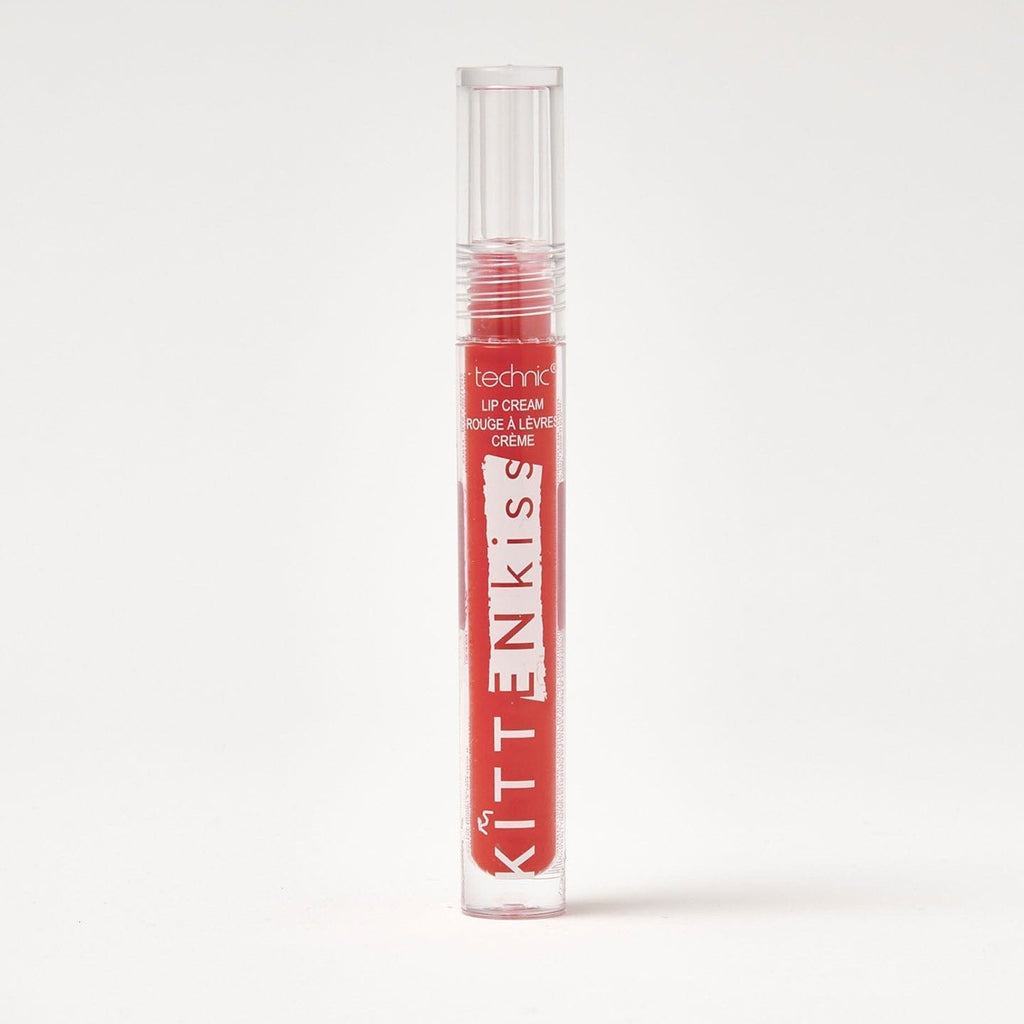 A kitten kiss lip cream in the shade Love Junkie on a white background.