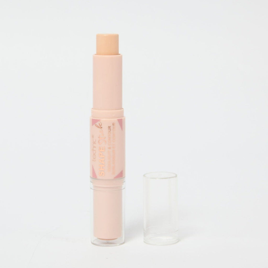 An opened shape stick in the shade Light on a white background.