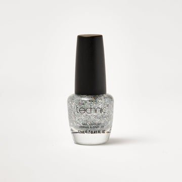 A nail varnish bottle in the shade Fairy Dust in front of a white background.