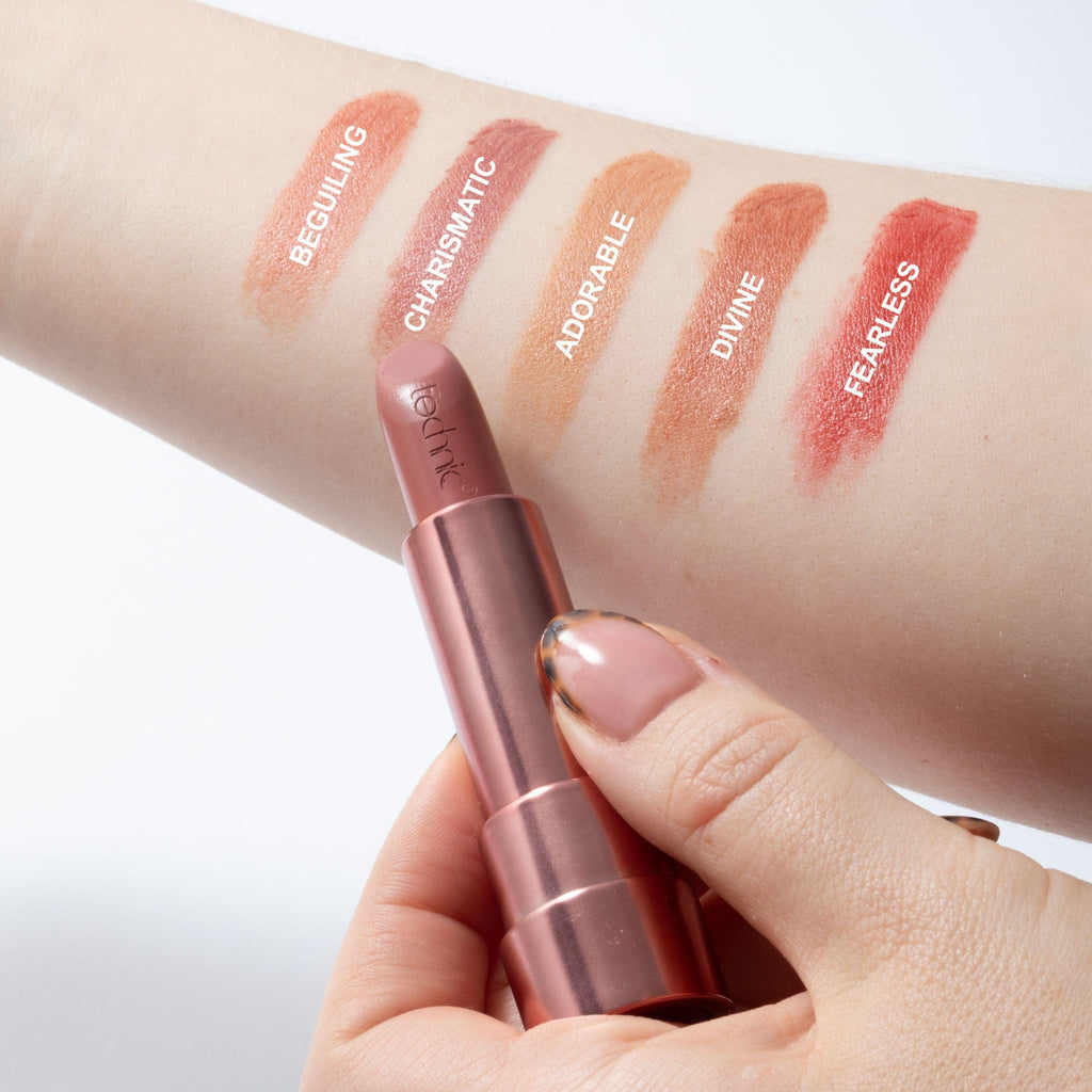 Swatches of each shade on an arm