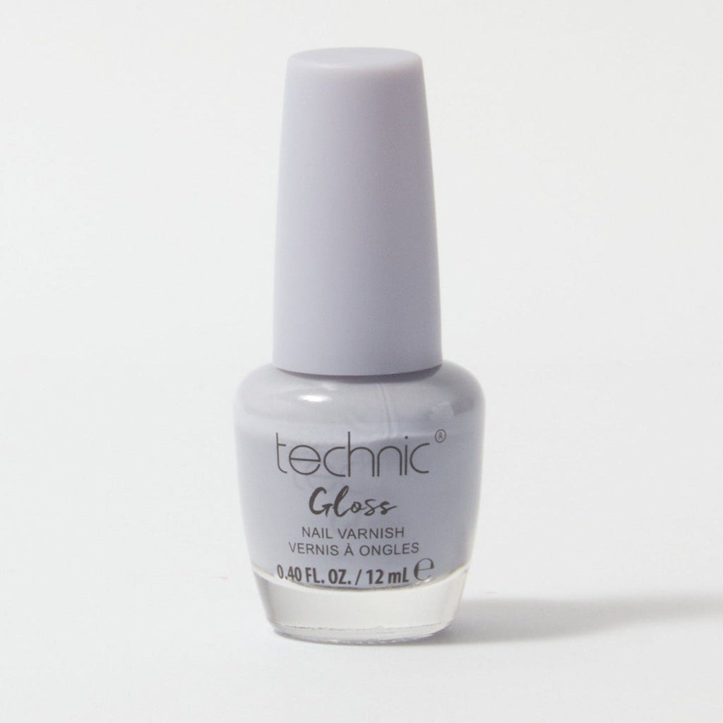 A bottle of gloss nail varnish in the shade Vesper on a white background