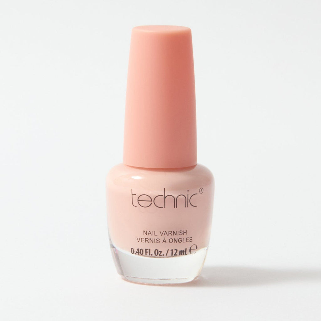 A bottle of nail varnish in the shade Slow Dance on a white background