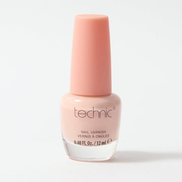 A bottle of nail varnish in the shade Slow Dance on a white background
