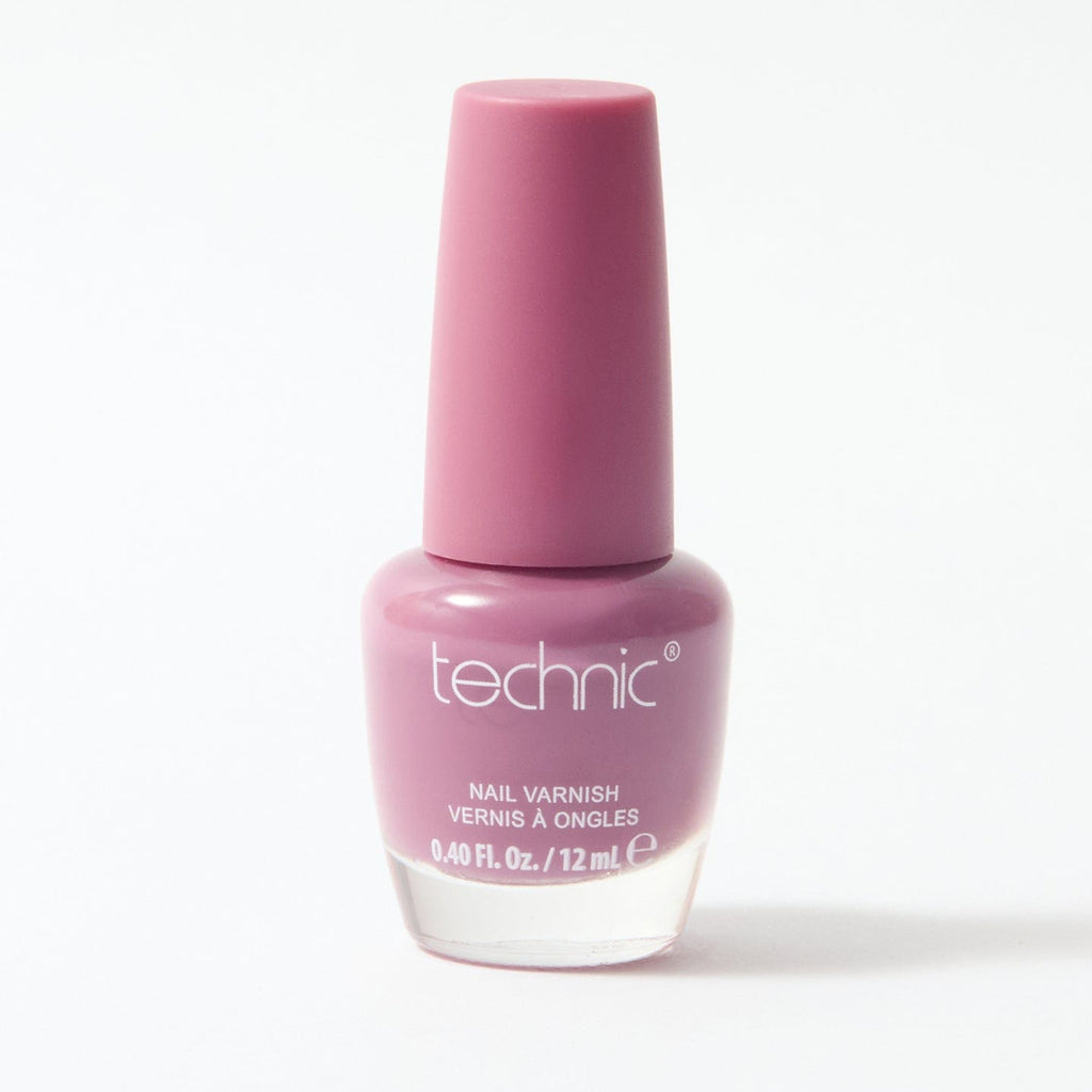 A bottle of nail varnish in the shade Boudoir on a white background