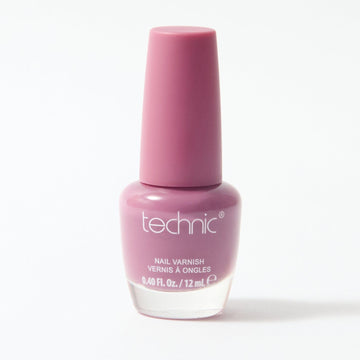 A bottle of nail varnish in the shade Boudoir on a white background