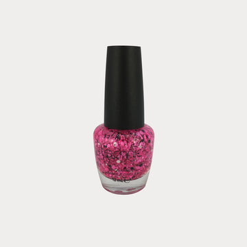 A nail varnish bottle in the shade Pop Art in front of a white background.