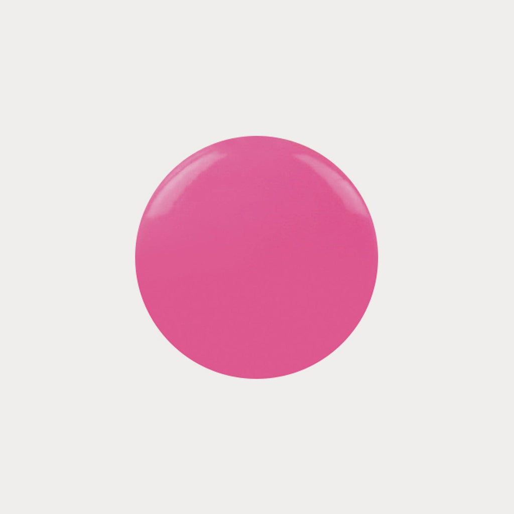 A swatch of the shade Pinky Swear. It is a hot pink colour.