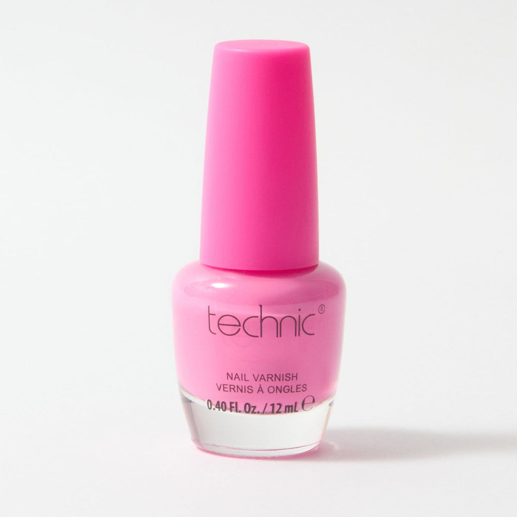 A bottle of nail varnish in the shade Pinky Swear on a white background