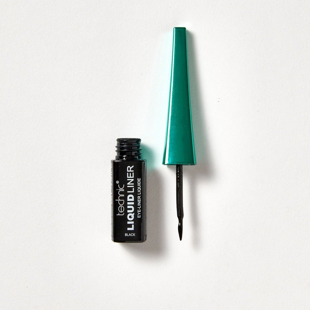 An opened water resistant liquid liner on a white background.
