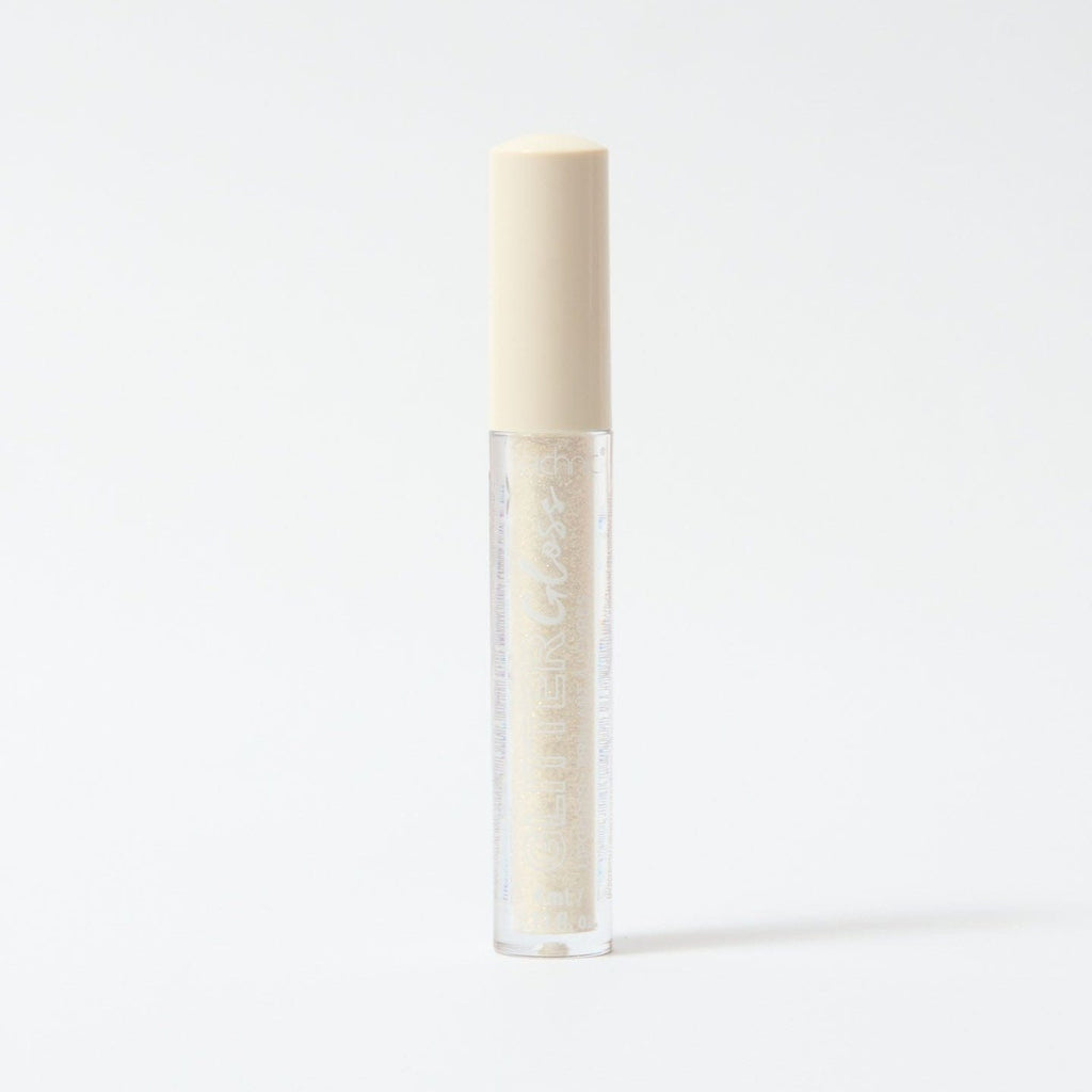 A glitter gloss in the shade Gold on a white background.
