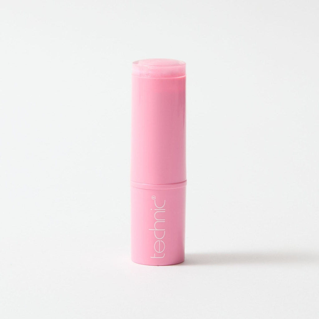 A lipstick in the shade Pink Lady on a white background.
