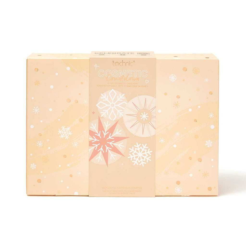 The cosmetic countdown advent calendar on a white background. 