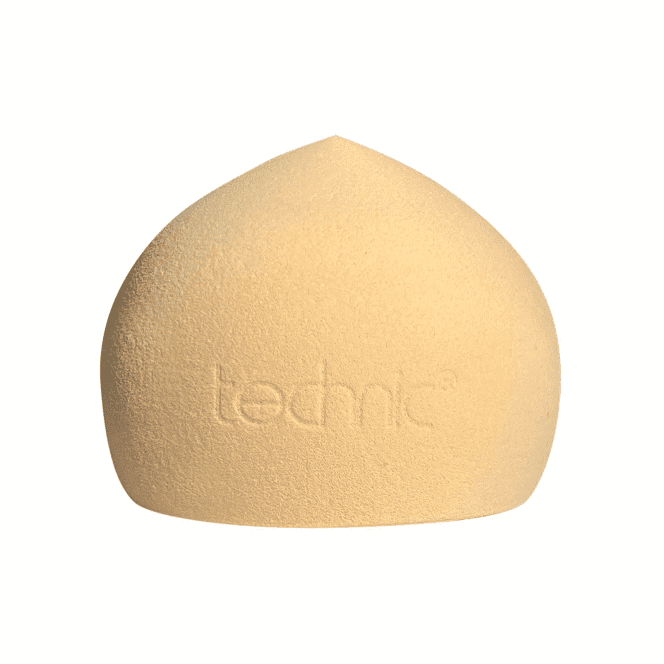 The flawless makeup sponge out of the packaging on a white background.