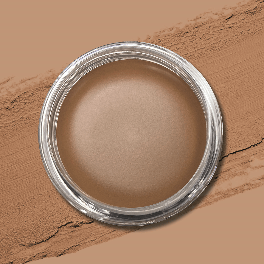 A close up of the swatch for the shade Clay