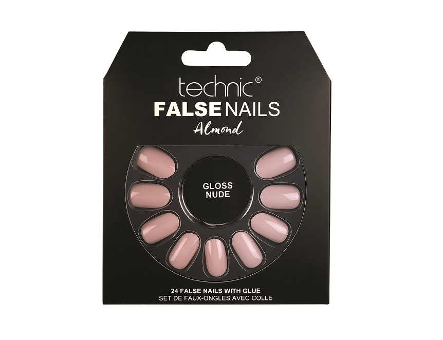 Technic False Nails - Almond Gloss Nude