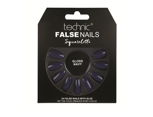 Technic False Nails - Squareletto Gloss Navy